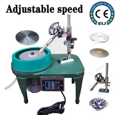 Gem Faceting Machine 6/8 Inch Polishing Flat Grinding Machine Angle Grinder