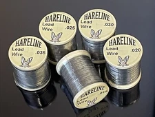 ALL 5 SIZES of HARELINE LEAD WIRE WEIGHT FOR FLY TYING .015 .020 .025 .030 .035 