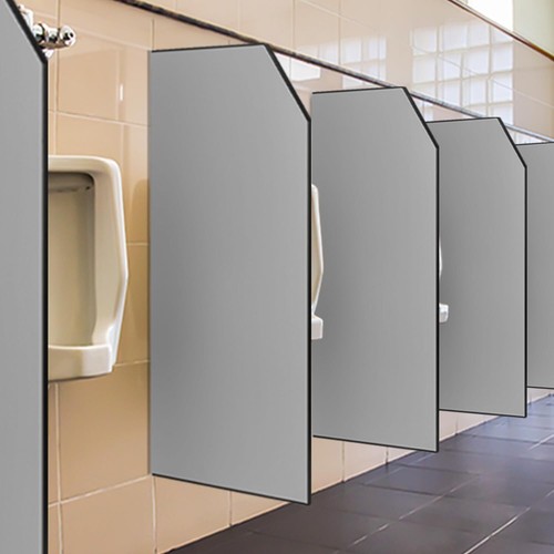 Urinal Trennwand Wandmontage Bidet Schamwand WC Sichtschutz Urinalwand90x40cm - Bild 14 von 21