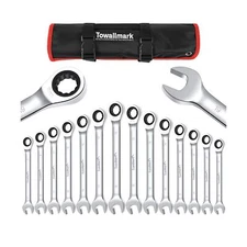 Towallmark 14-piece Ratchet Wrench Set Metric 6-19mm, Ratcheting Wrench Set, ...