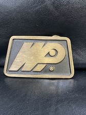 Vtg WPI Brass Belt Buckle DynaBuckle Provo Utah USA
