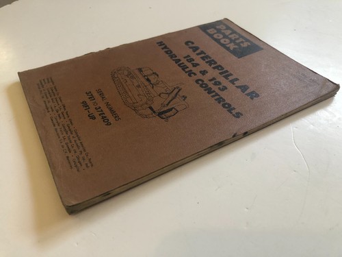 Cat Caterpillar 184 & 193 Hydraulic Controls Parts Book 37E1-409 91F1-Up Manual - Picture 4 of 12