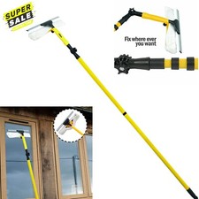 3.5M Telescopic Window Cleaner Heavy Duty Glass Cleaning Kit Squeegee Pole  
