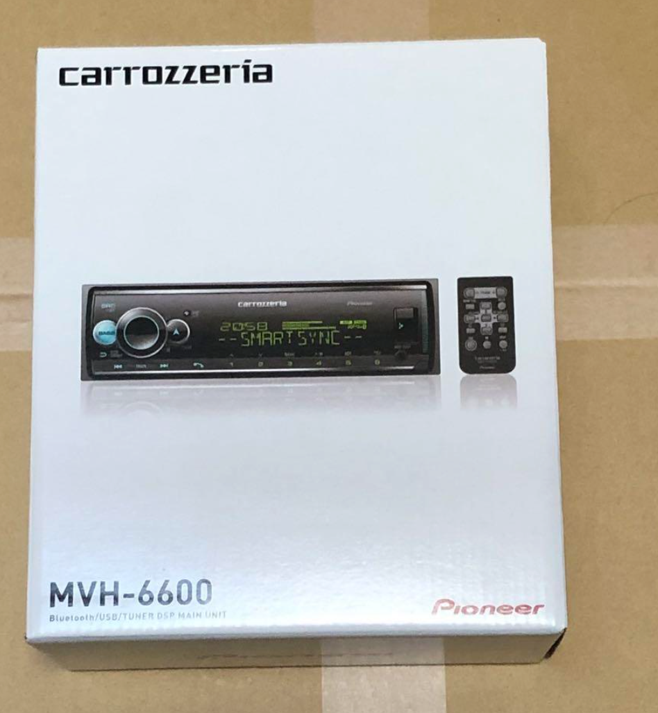 Pioneer Carrozzeria MVH-6600 1DIN USB/Bluetooth/CD Car Audio Japan