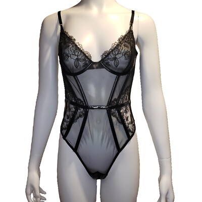 Victoria's Secret Very Sexy Midnight Affair Lace Unlined Teddy