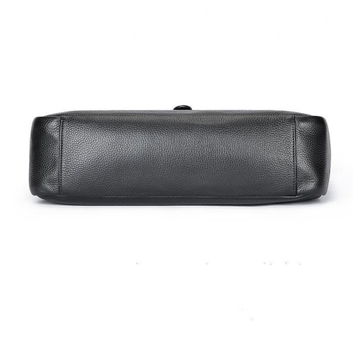 Hombres Cuero Genuino Laptop Bolso de Hombro Maletín Bolso de Mano Cartera Negocios Viajes - Imagen 8 de 9