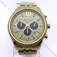 Michael Kors Auden Three-hand Gold-tone Alloy Mesh Men 