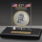 2024 Victory Edition 5oz Trump President Medal Gold Gilded .9999 Silver 832/1000