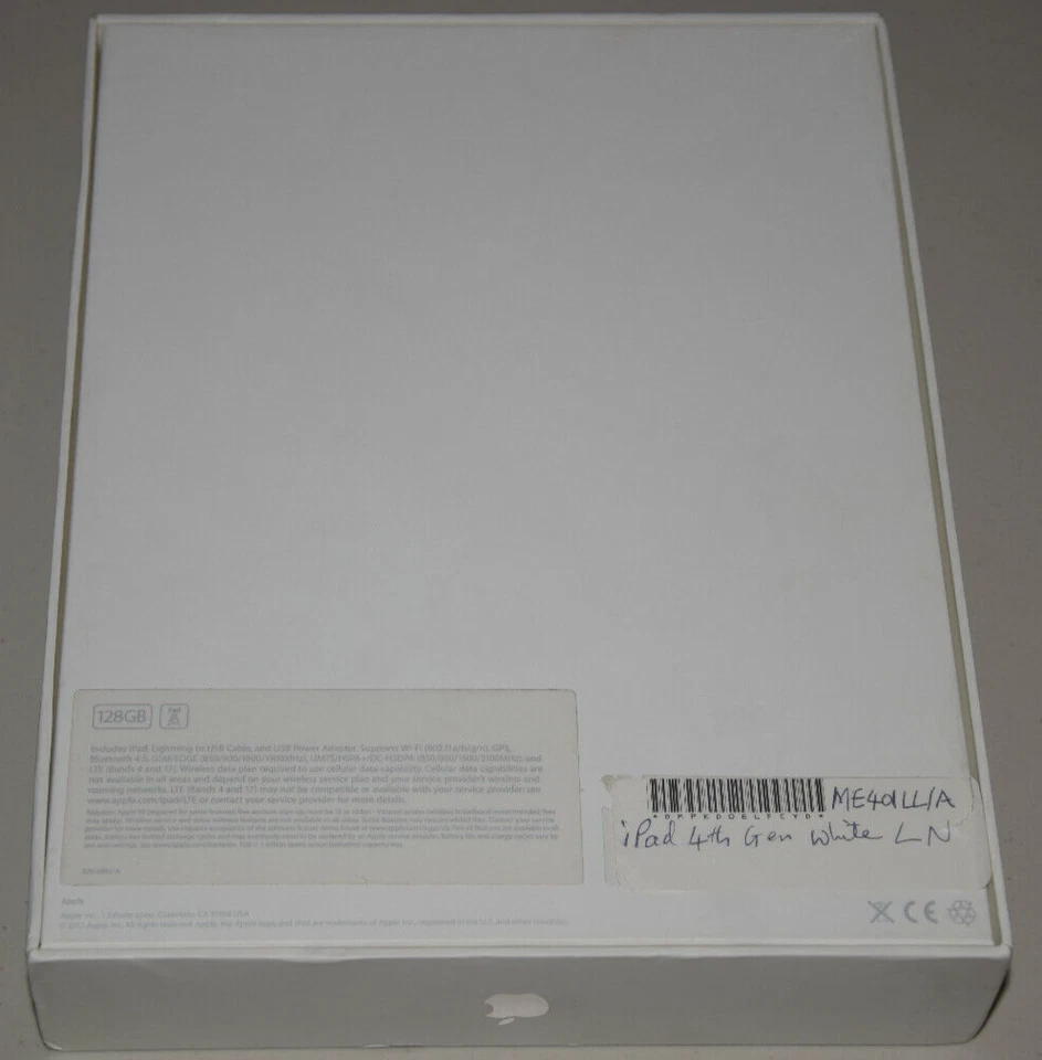 Apple iPad Gen 4 128 GB Wi-Fi + GSM 4G Cellular ME401LL/A Unlocked iOs ver 8.4.1 - Image 2 of 4