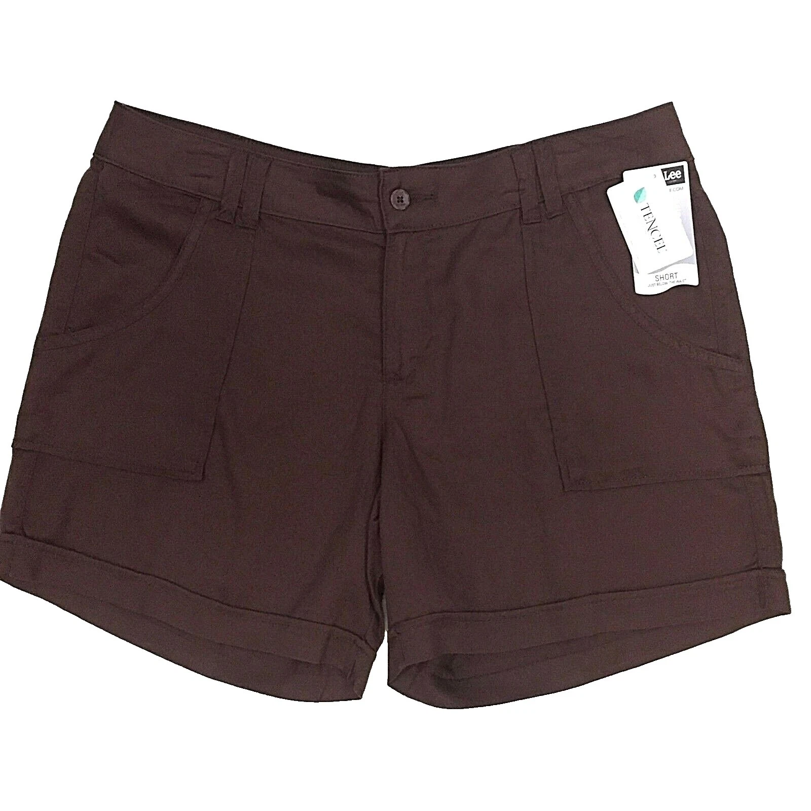 Pantalones cortos sólido Lee Marrón para De mujer