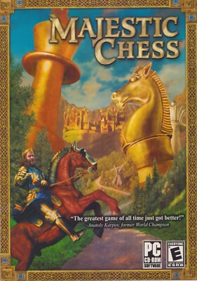 MAJESTIC CHESS PC Game CD WIN 11 10 8 7 Compatibie Version