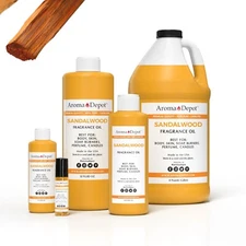 Sandalwood Fragrance Oil for Body, Candle, Soaps, Lotions, Incense, & Diffuser