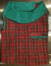 Elf Holiday Plaid Harness (M, L) by Doggie Design
