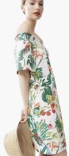J.Crew Off the Shoulder Ratti Into the Wild Jungle Cotton Dress 00