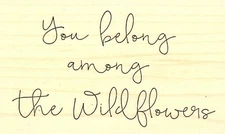 The Wild Flowers Wood Mounted Rubber Stamp IMPRESSION OBSESSION D20708 New