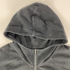 The North Face Hoodie Womens Medium Black 1/2 Zip Pullover Long Side Slit