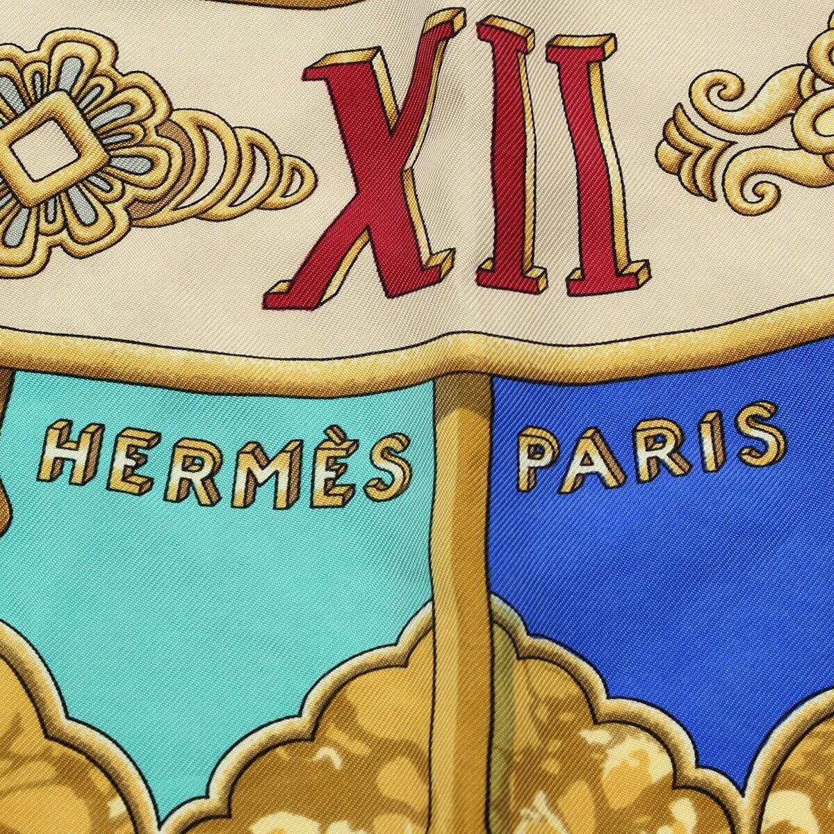 Hermes Scarf Stole Silk Carre 90 CARPE DIEM C2410 - image 9