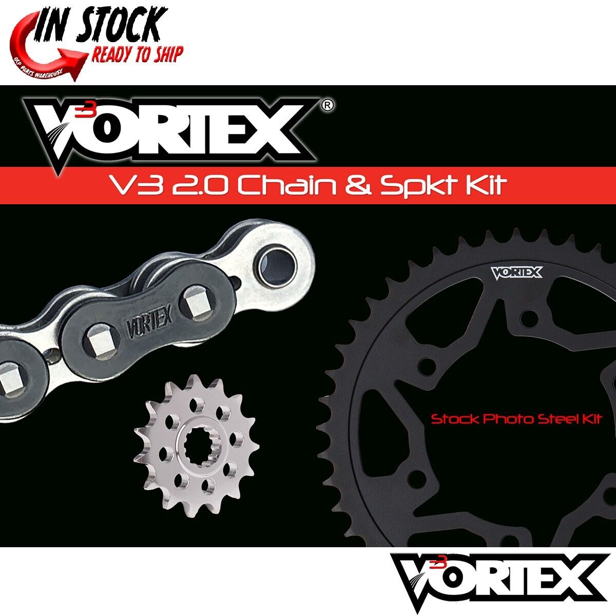 Kawasaki ZX600E ZX-6 93-05 Vortex 530 Chain and Sprocket Kit Kawasaki ZX600E ZX-6 93-05 Vortex 530 Chain and Sprocket Kit