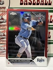 2023 Topps Pro Debut Chrome Carlos Colmenarez Red Refractor /5 SSP Rays