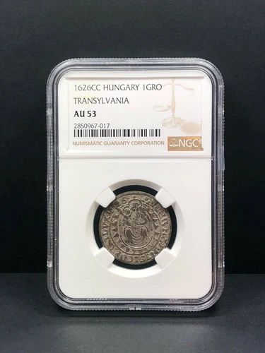 1626 CC Hungary Transylvania 1 Groschen. NGC AU 53. 