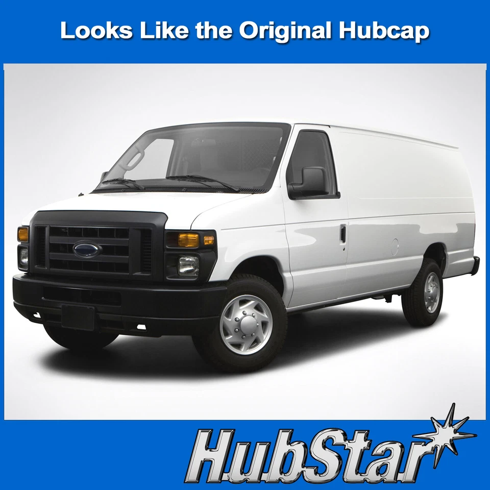 NUEVO Tapacubos para Ford Van 1998-2023, Premium 16 pulgadas resistente Snap-On (Juego de 4) Foto 3 de 4