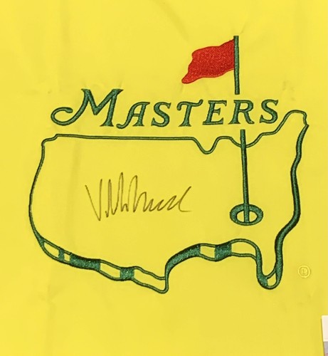 Viktor Hovland Signed Undated Masters Flag - JSA #VV50240 - Picture 2 of 2