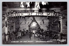 RPPC Shrine Of The Pines Interior Baldwin Michigan Real Photo P724