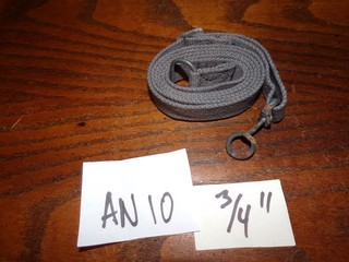 Military Surplus postwar British Sten sling 9mm grey web RAF dated 1952 rust