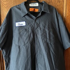 NEW Reed Men's 2XL Industrial Work Shirt Uniform  JAMES  