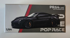 POP RACE PR64 1/64 Porsche 992 Stinger GTR Black Diecast Car Unopened Box