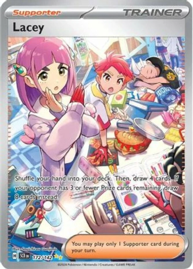Pokemon: 1x Lacey - 172/142 - Special Illustration Rare - NM Stellar Crown SV