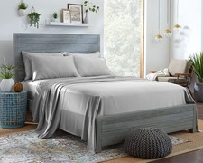 100 Organic Eucalyptus Bed Sheets King Size 4 Piece Set, Tencel Lyocell, Sil...