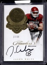 2017 Panini Flawless Collegiate TLS-JWH Jason White Flawless Logo Sign. /25