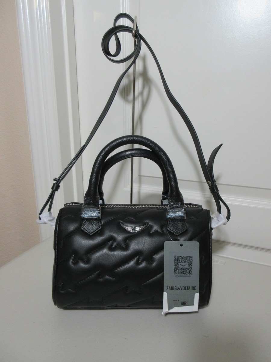 ZADIG & VOLTAIRE QUILTED XS SUNNY WINGS BAG BLACK NWT | eBay