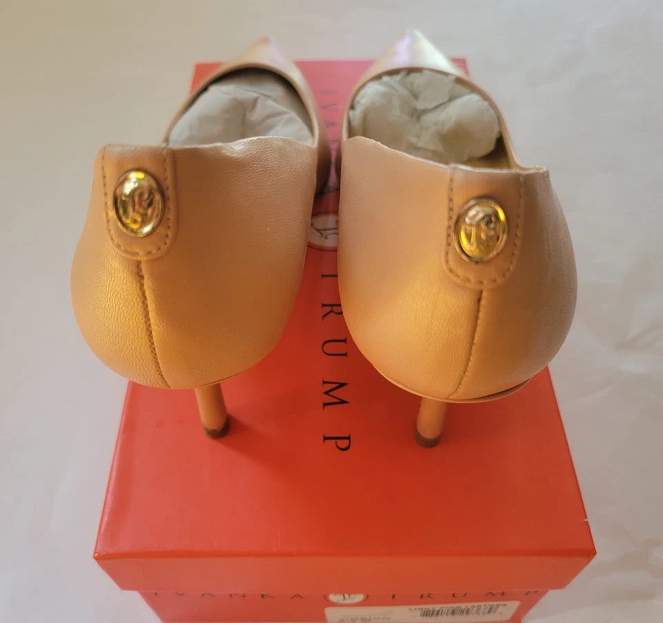 Zapatos de salón de cuero rosa claro IVANKA TRUMP para mujer con tacón punta 9,5 M INDICO Foto 2 de 4