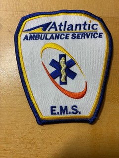 Atlantic Ambulance Service EMS Patch. Free Shipping