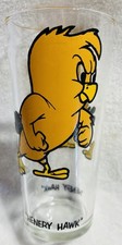 1973 Henery Hawk Glass ~Looney Tunes~ Pepsi Collector Series- Chicken Hawk