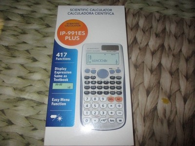 SCIENTIFIC CALCULATOR IP-991ES PLUS 417 FUNCTIONS EASY MENU FUNCTION NEW IN BOX