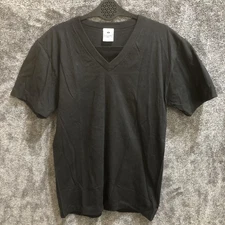 Pro Club Shirt Mens Small Black Heavyweight V Neck T-Shirt Cotton Korea