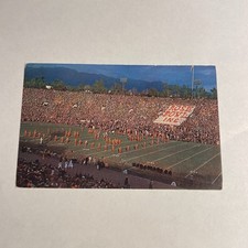 Aerial View Rose Bowl Pasadena California College Football Historical Postcard 