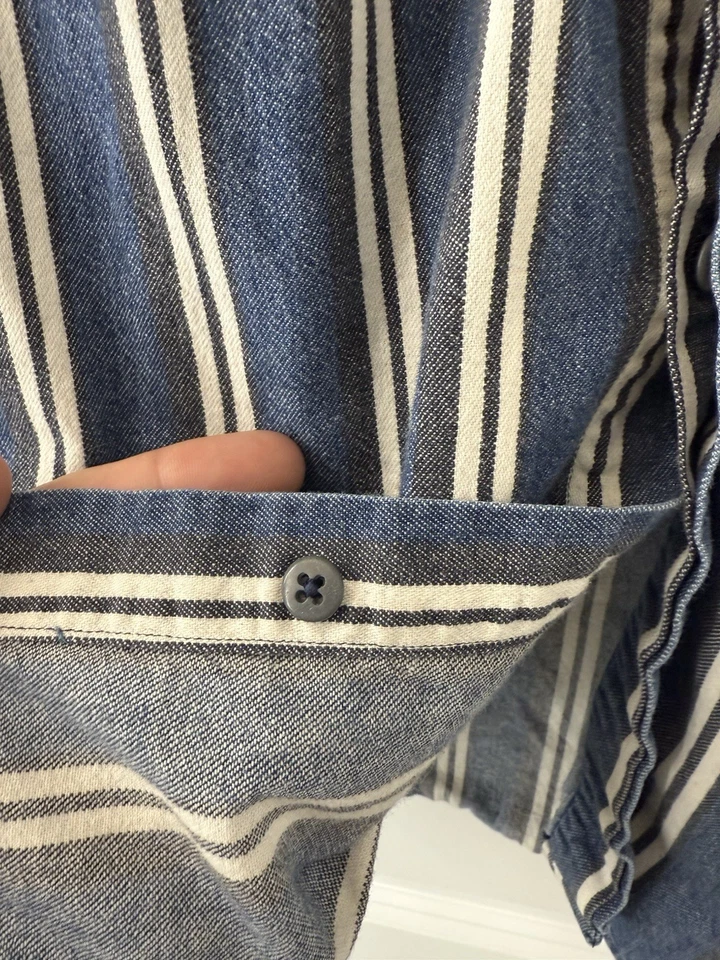 Martine Francois Girbaud Jean рубашка редкая Тупак 90-х хип-хоп Святой Грааль размер маленький - Изображение 4 из 4