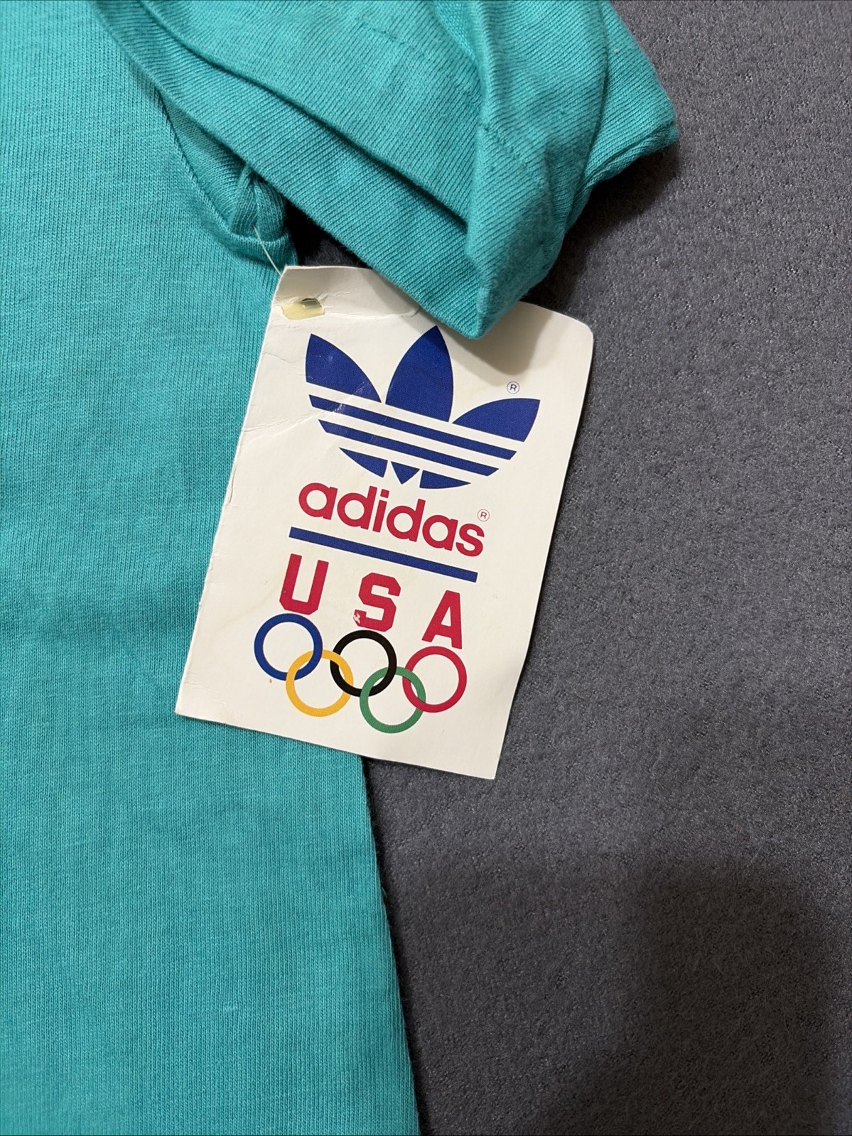 Vintage 80s 90s Adidas Devils Toenail Kayak Olympic Single Stitch NWT Men’s LG image 3