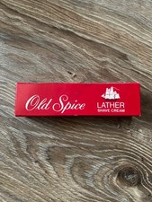 Vintage Old Spice Lather Shave Cream Shulton 60g Box, Collectible