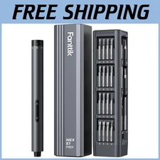 Mini Electric Screwdriver Kit, 50 Magnetic Bits, LED Light