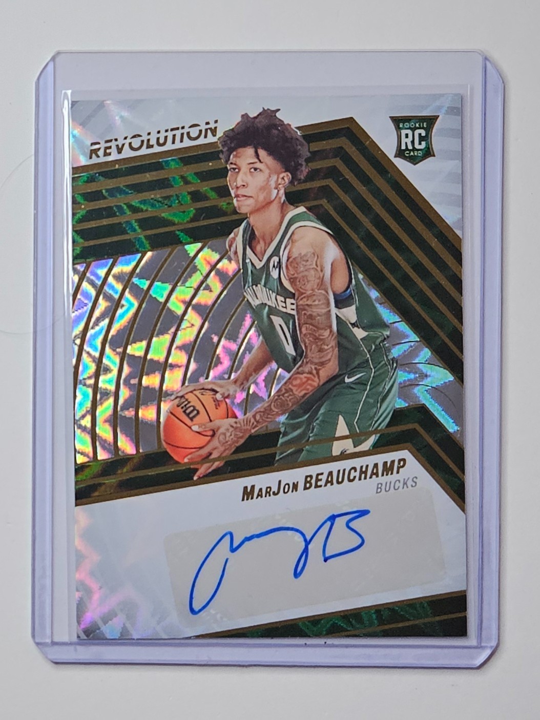 MarJon Beauchamp 2022-23 Revolution Rookie Auto Fractal /100 RC ✍️