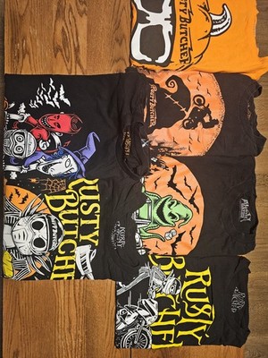 Mens Rusty Butcher Shirt Lot Size XL (6) Halloween  