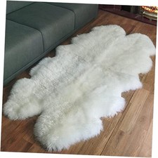 Genuine Australian Merino Sheepskin Rug, 4x6.6 ft Sheep Skin Rug, Lambskin