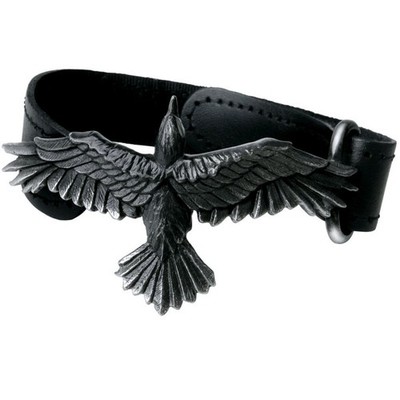 Black Consort Armband, Bracelet, Rabe, Gothic Vogel, Pagan, Alchemy England