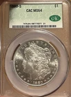 1880-S CAC MS64 Morgan Silver Dollar