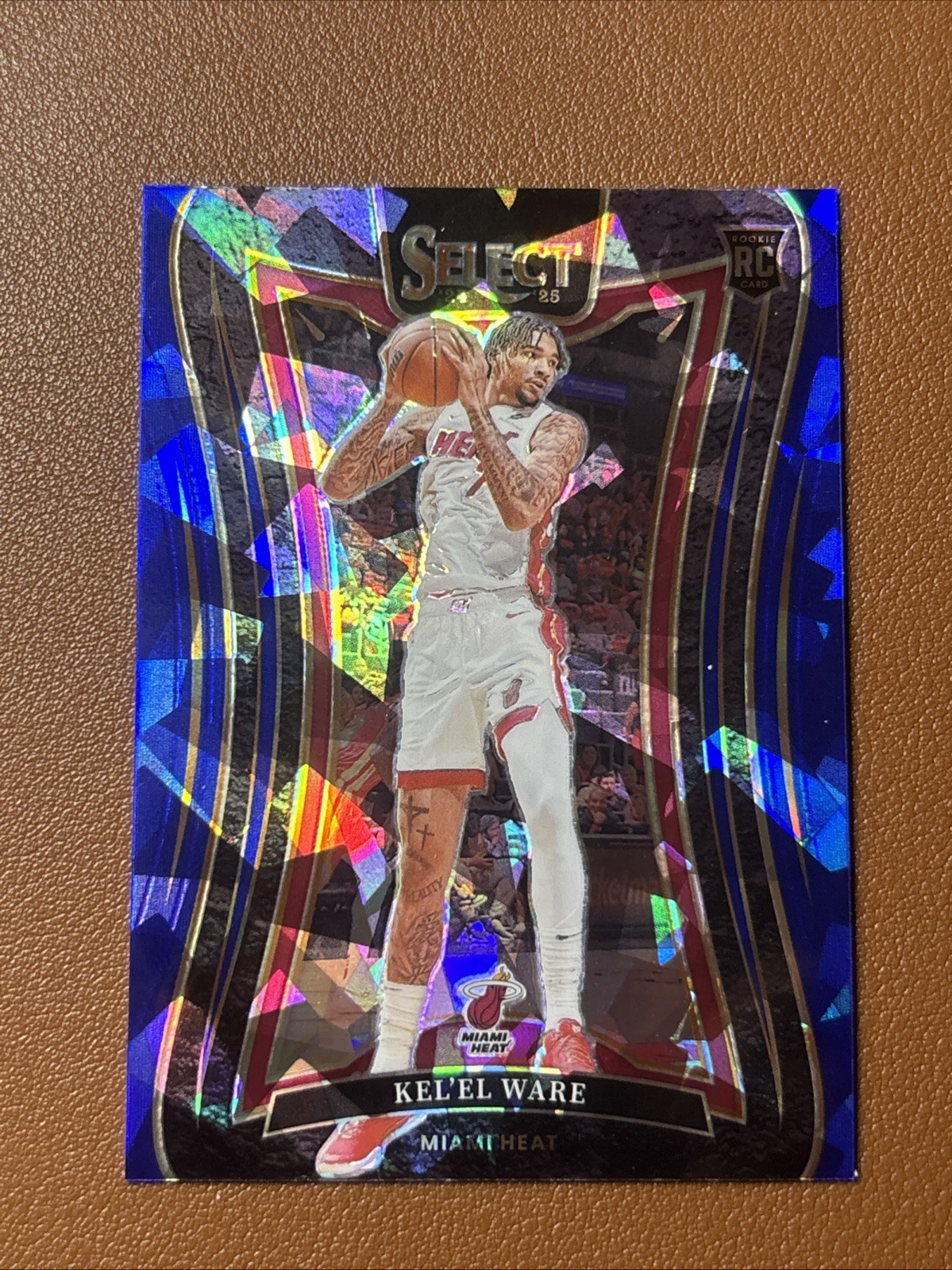 2024-25 Panini Select - Mezzanine Kel'el Ware #372 Blue Cracked Ice Prizm (RC)
